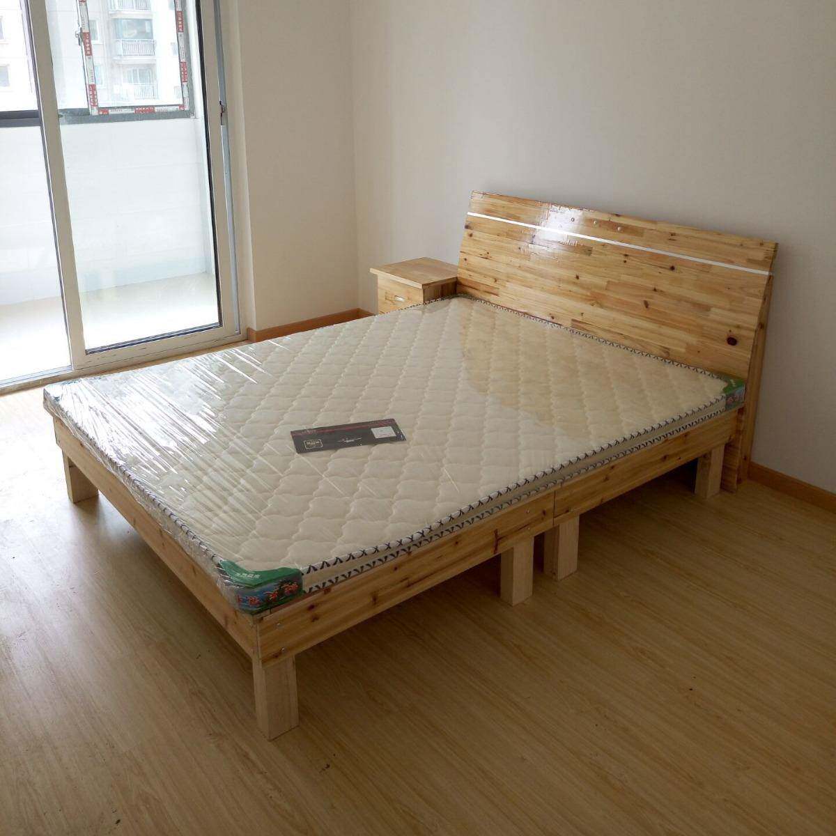 出租房床,实木床,杉木床,环保没味道1米5实木床深圳朝阳家具