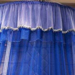 5厂家直销公主床幔1434.米直径大圆顶吊吊顶帐单开门落地蚊式挂圆