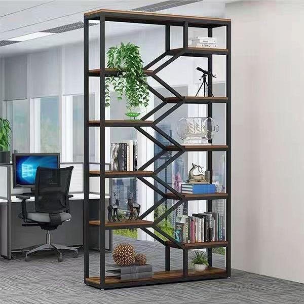 架多fc铁艺置物架书架层储物隔断玄陈关花架落地列架329办公室收