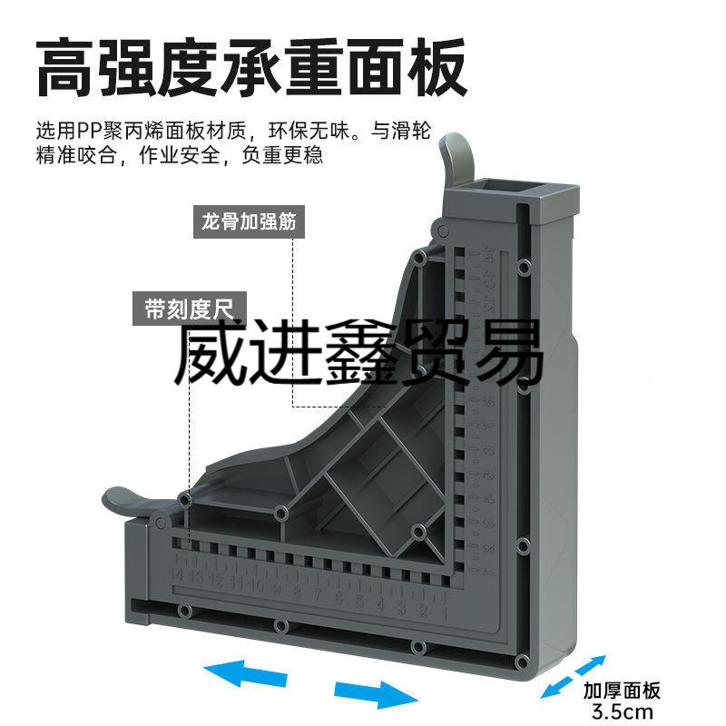 487厨箱房双开门箱冰底一座对开门冰支架多用途万向移动体置物架