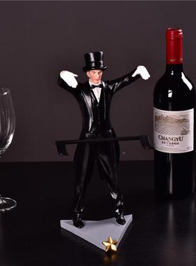 魔术师红酒架欧式酒客ZNX厅餐家格居子柜装饰工艺品小摆件手厅工