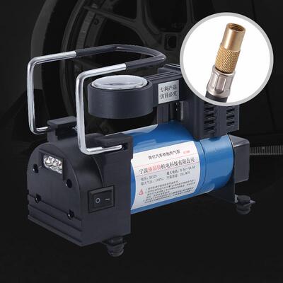 胎车载V单缸YDO汽车轮充气泵便携式电动打气泵高亮DLE灯12车用