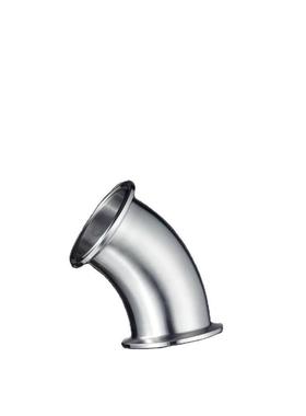 厂家直快装45度弯头快卫生级镜面弯头内外供ULW精抛卡箍式装接头