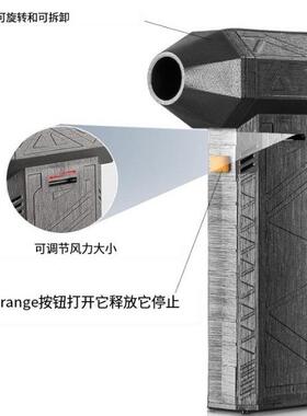 暴力涡轮风扇高转速吹风机3万小机风炮暴EEE力除1尘吹水8000毫安