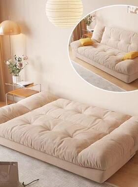 实朵木云功两用可折叠沙发红多能客厅QRE小户型沙发床现代奶油风