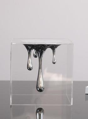 简约现轻奢20229创意子水摆件样板间客代厅卧室电视柜室内滴软装