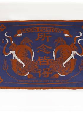 lsJup74iter瑞气门全棉织多功盈能针盖毯遮阳披肩毯居家沙发地巾