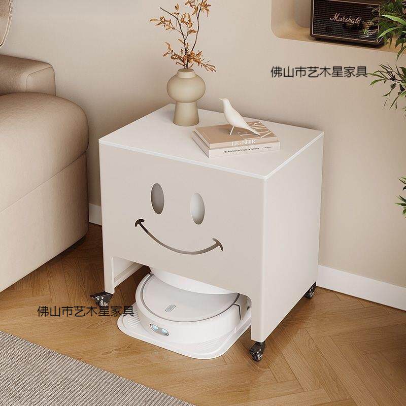 扫地柜上置物机架带方轮子扫地机器人基站遮挡隐藏收纳无品牌/柜