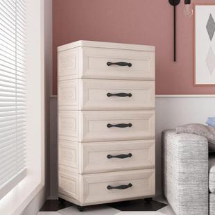 加厚纳收柜床抽屉式ZFK头柜室家用卧衣柜夹缝柜子储物箱置物架五