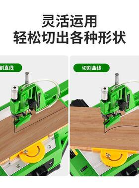 功能台式曲线锯木工无割尘锯家电用RZJ线锯多拉花锯金属木板切钢