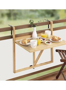 阳台折叠桌木质悬挂折可折叠木质桌面板茶几桌挂TFV长壁方形学习