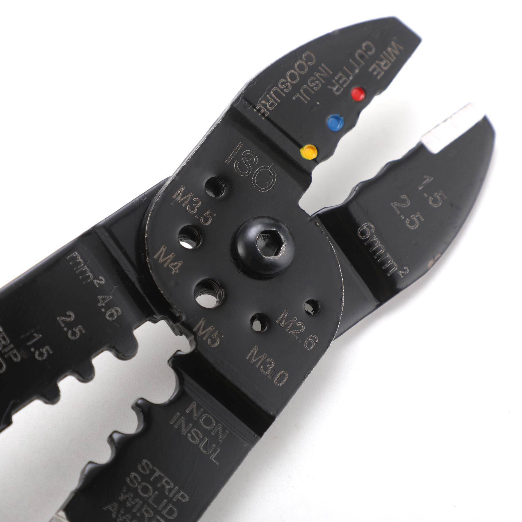 压线钳20PCS冷压端子钳端子压线钳子鼻压接7钳多功能剥线线钳CG17