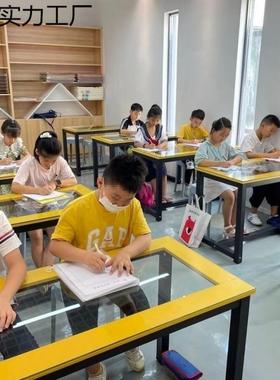 儿童美桌画室桌子儿童画画手桌工化桌幼PPI儿园小学子书术法桌钢
