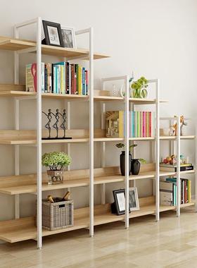 架货置物架书客柜墙网红厅落地多层架柜子分书层架展示架钢GIL木