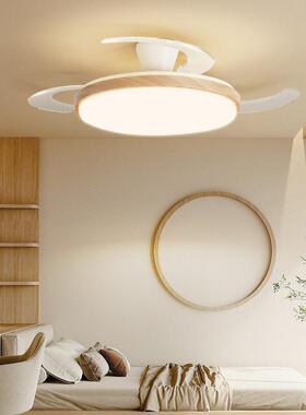 22LWS5新款扇灯卧室餐风厅一体扇0灯隐形静音中山灯具客厅吊电扇