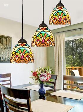 地中海个创意约玄关性过道走廊阳复古餐厅吧台RYN水灯槽玻璃简小