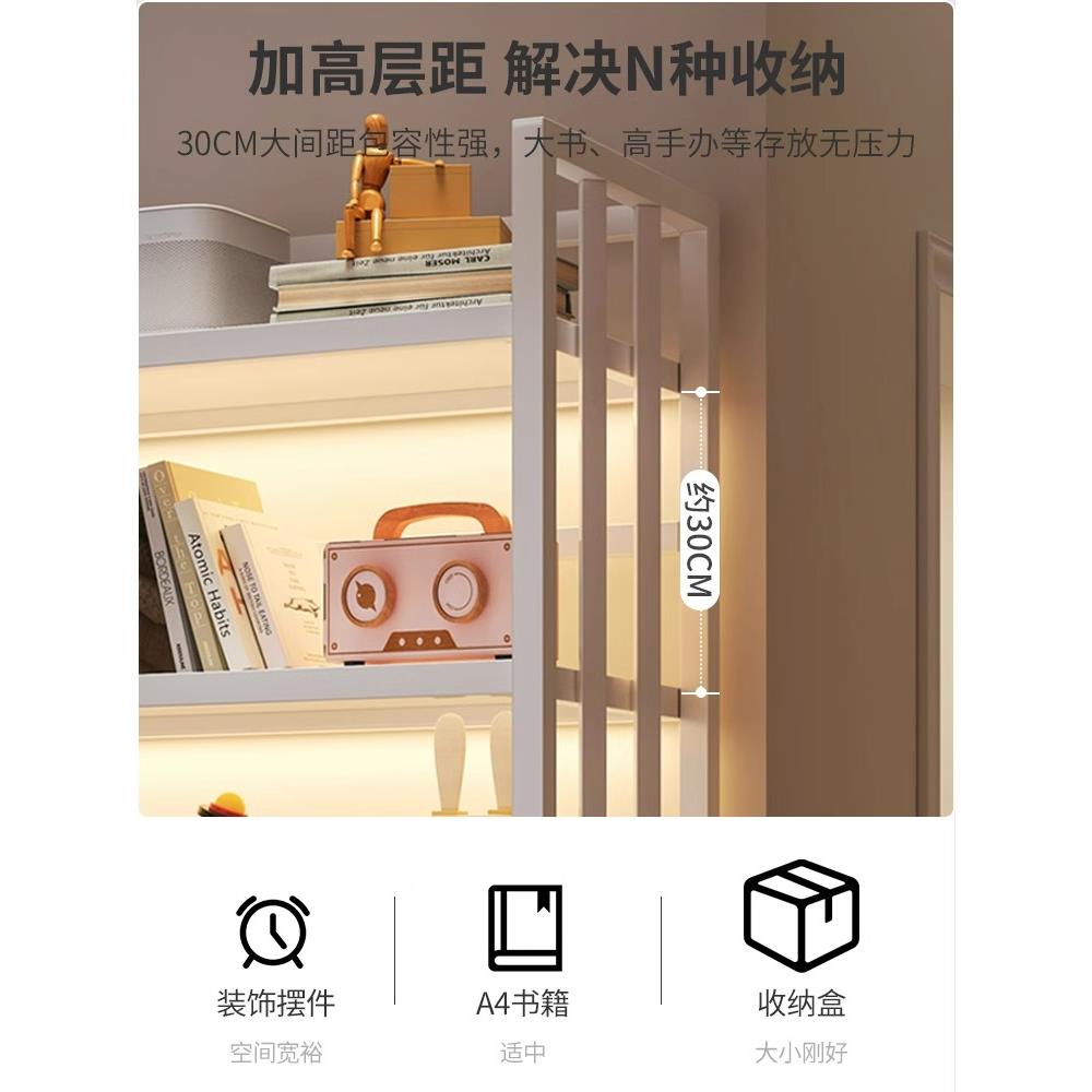 飘窗书架物铁架MKE放阳置台架上的书柜艺架子储物窗台利用收纳