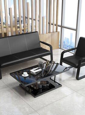 办公川之蒂沙发茶几组合装商待沙发现代简约会客务三人套位办公室