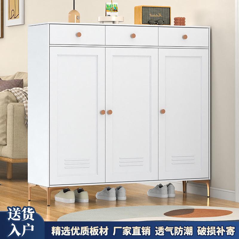 铁家抽物屉鞋柜门口入户多层玄关用鞋架阳见详情台大容量钢制储柜