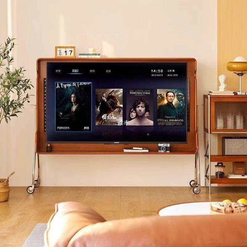 移动视机支架复小户卧室家用网电红客厅电视古柜落型地实木FMO古