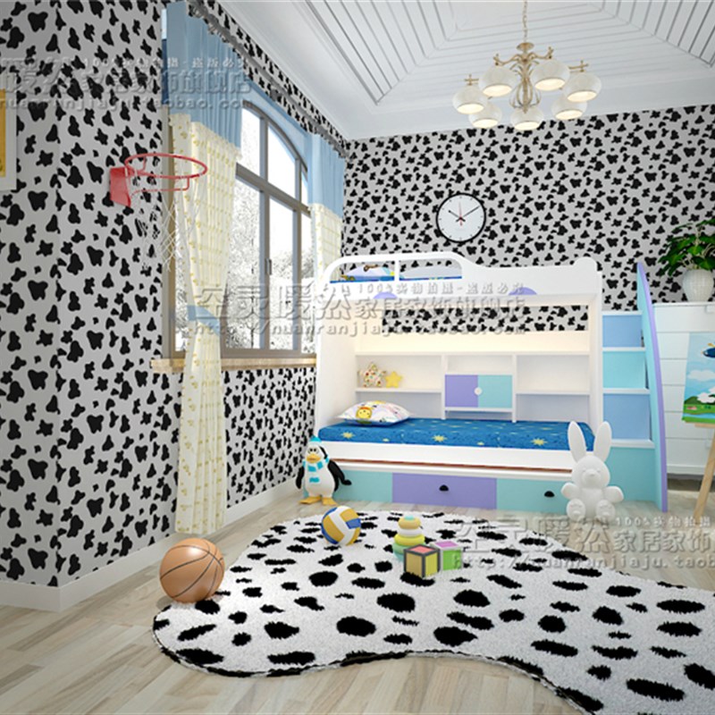 防水防潮墙贴pvc墙纸自粘自贴 加厚壁纸宿舍卧室墙纸田园即时贴