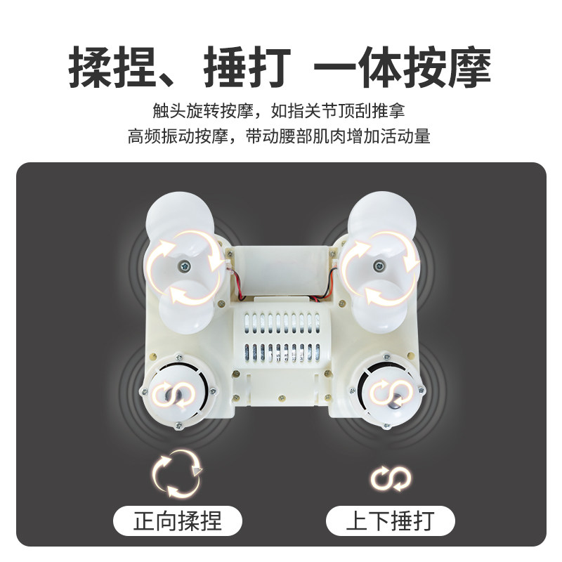 腰部按摩器颈椎揉捏按摩仪背部多功能捶打按摩靠垫便携加热按摩枕