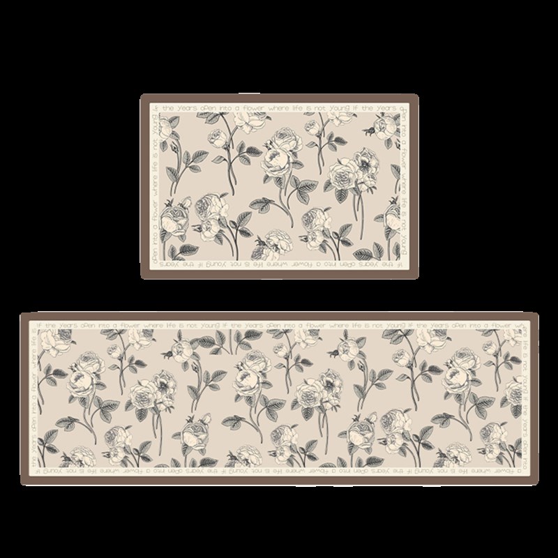 复古厨房地垫防滑吸油吸水地垫硅藻泥地垫家用浴室卫生间长条脚垫