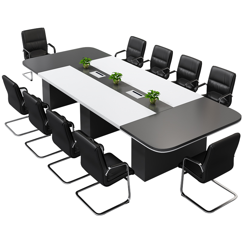 会议桌长桌子工作台会议室桌椅组合接待桌办公家具小型会议桌6人