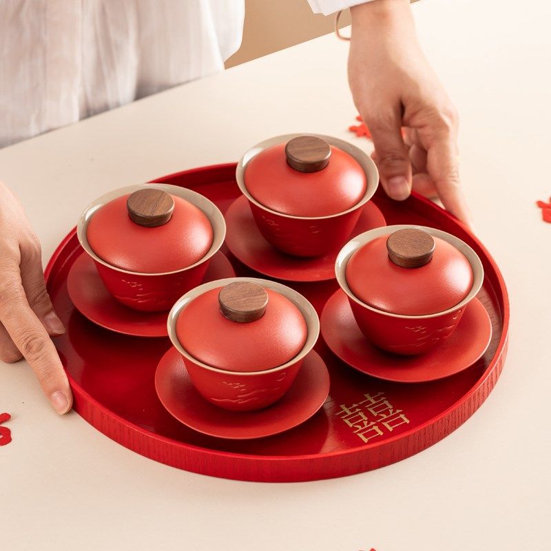 唐呈改口敬茶杯子结婚婚礼茶具套装托盘婚庆结婚用品大全新婚礼物,节庆用品/礼品,喜碗/敬茶杯,淘宝优惠券,粉丝福利购,淘宝优惠卷