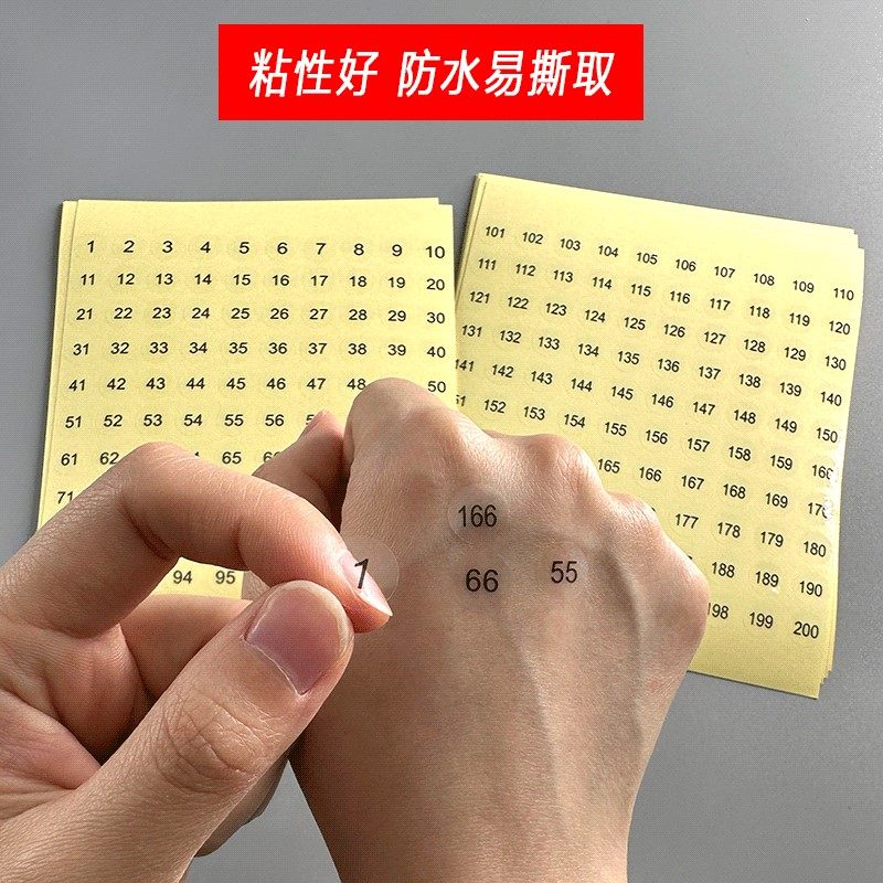 美甲甲油胶色号数字标签贴纸编号镭射透明不干胶记号贴防水1-300,文具电教/文化用品/商务用品,不干胶标签,淘宝优惠券,粉丝福利购,淘宝优惠卷