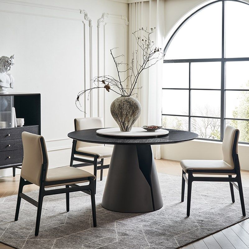 爱依瑞斯意式极简圆餐桌餐厅家具木质餐桌椅组合设计师餐桌W43,住宅家具,板木餐桌,淘宝优惠券,粉丝福利购,淘宝优惠卷