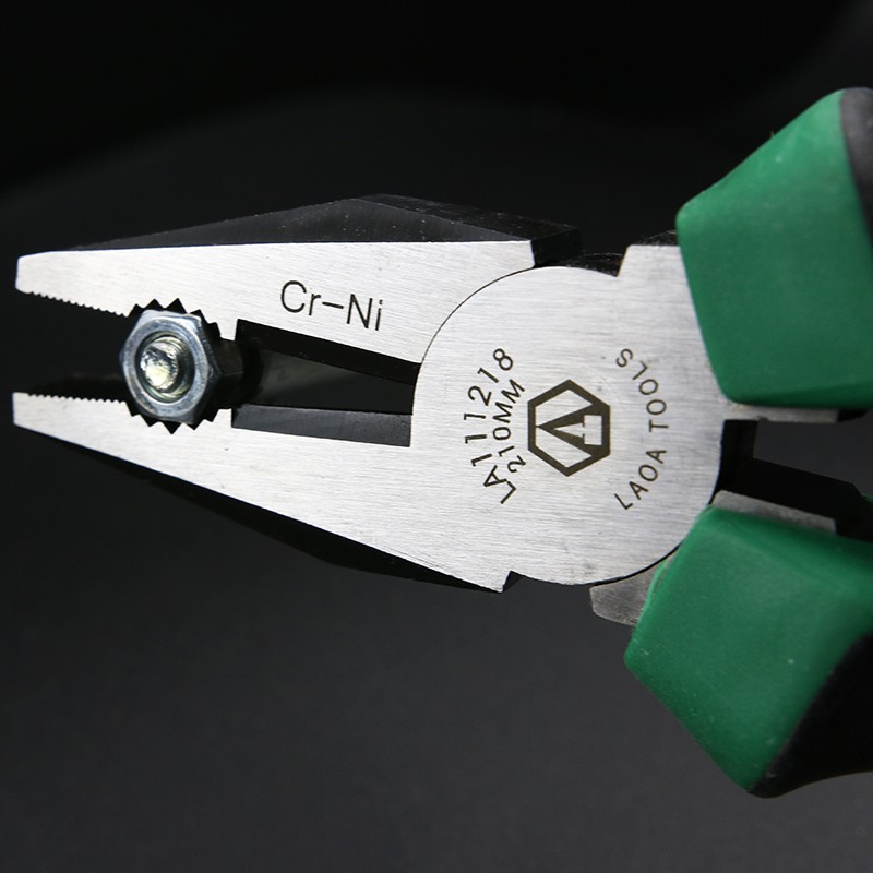 老A 工业级铬镍钢钢丝钳 老虎钳家用五金电工钳 6/8寸强力断线钳