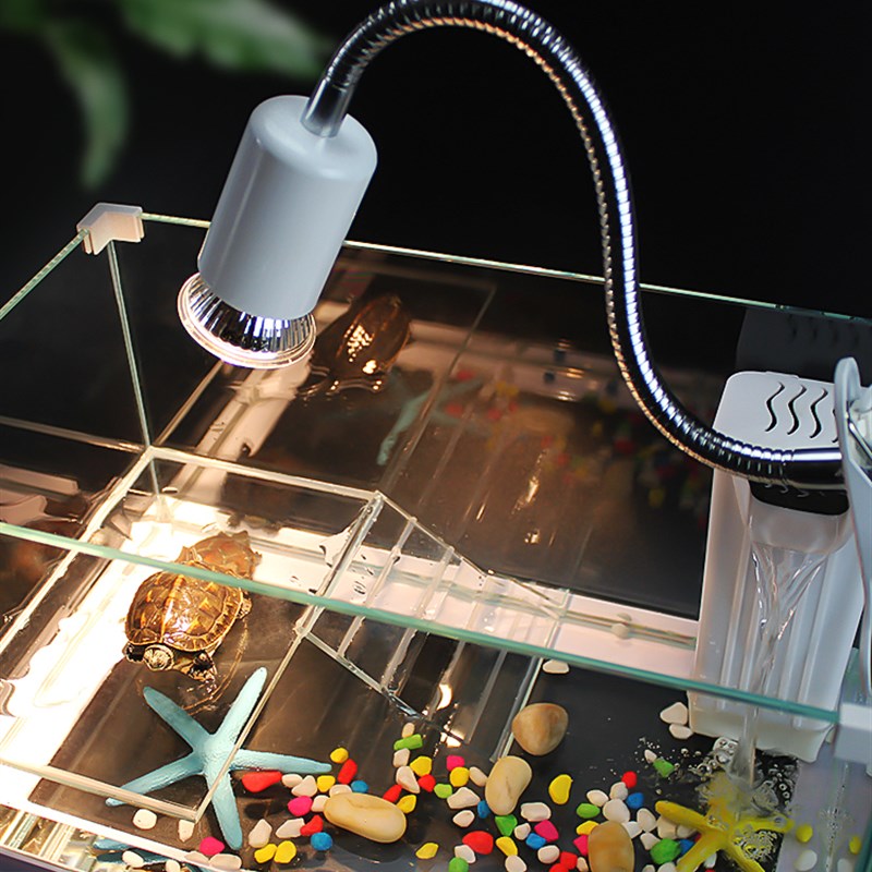 乌龟生态缸大型别墅造景饲养箱带晒台家用养龟玻璃水陆小鱼缸专用