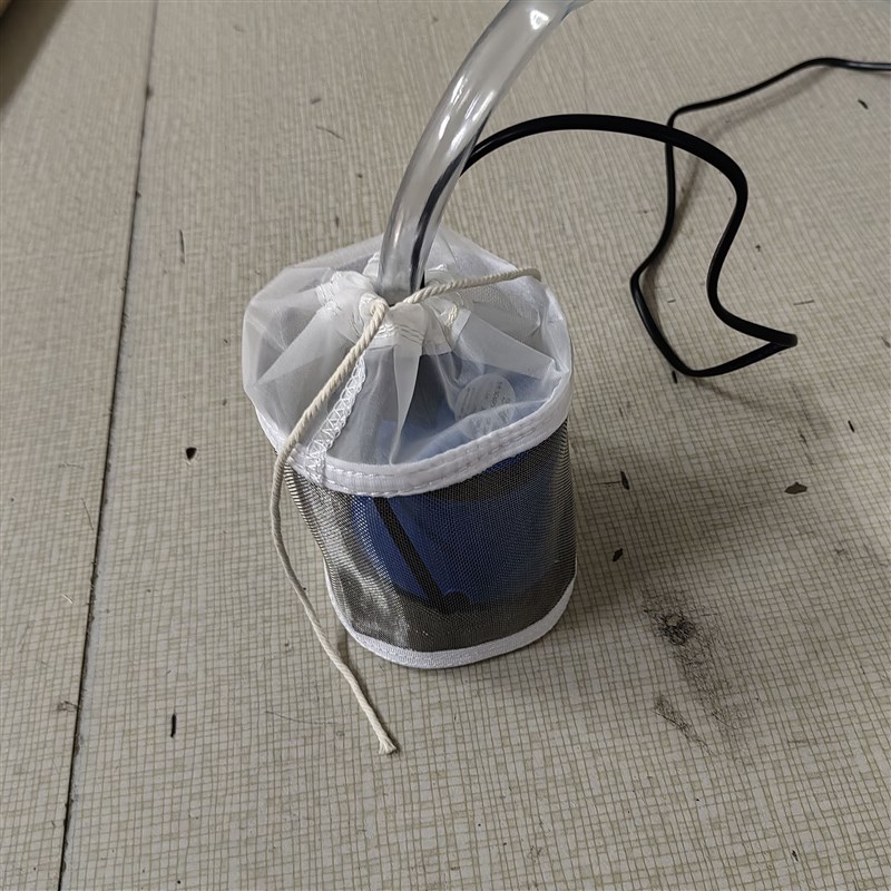 304不锈钢网圆柱形鱼缸潜水泵过滤袋防止吸小鱼出水口管道过滤