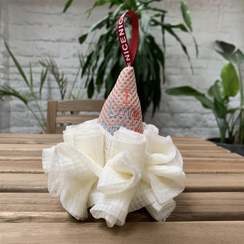 冰淇淋浴花球手工卡通少女儿童沐浴球可爱泡澡柔软起泡泡不散浴球