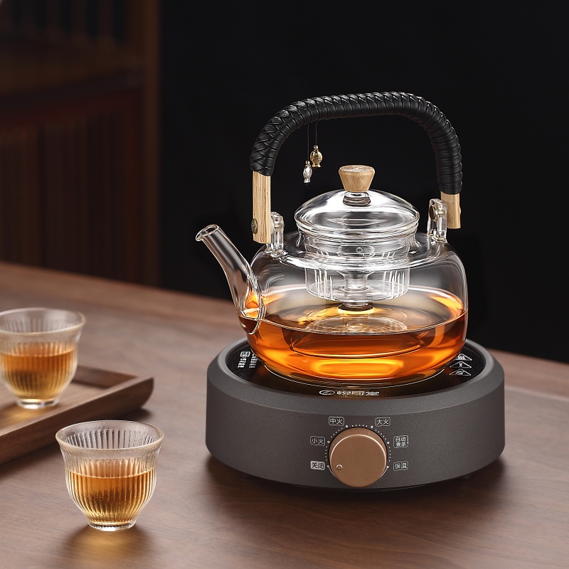 玻璃煮茶壶2024新款烧水壶家用泡茶壶电陶炉专用提梁壶茶具