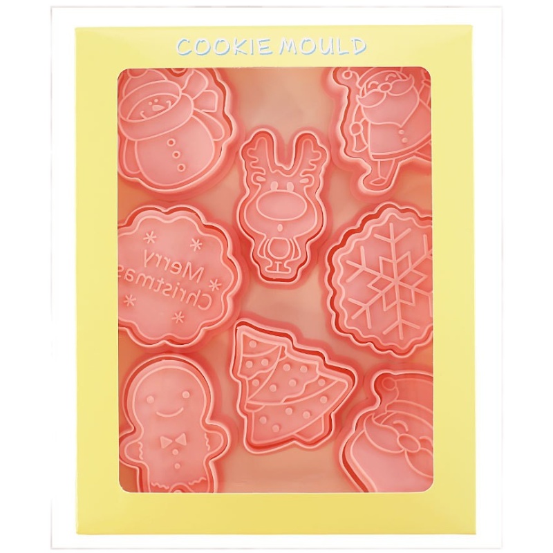欧式圣诞饼干模具雪花雪人圣诞树姜饼人麋鹿烘焙diy切模卡通磨具