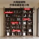 实木对开门书柜储物柜一体靠墙客厅转角展示柜整墙带玻璃门可定制