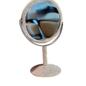 高档奢华镶钻化妆镜家用网红宿舍桌面台式 高清补妆镜卧室梳妆镜潮