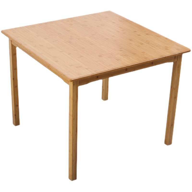 楠竹方桌子简约吃饭桌儿童学习桌正方形家用小户型餐桌实木四方桌