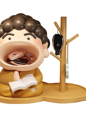可爱佛祖玄关钥匙收纳摆件创意入户门口鞋柜家居饰品乔迁新居礼物