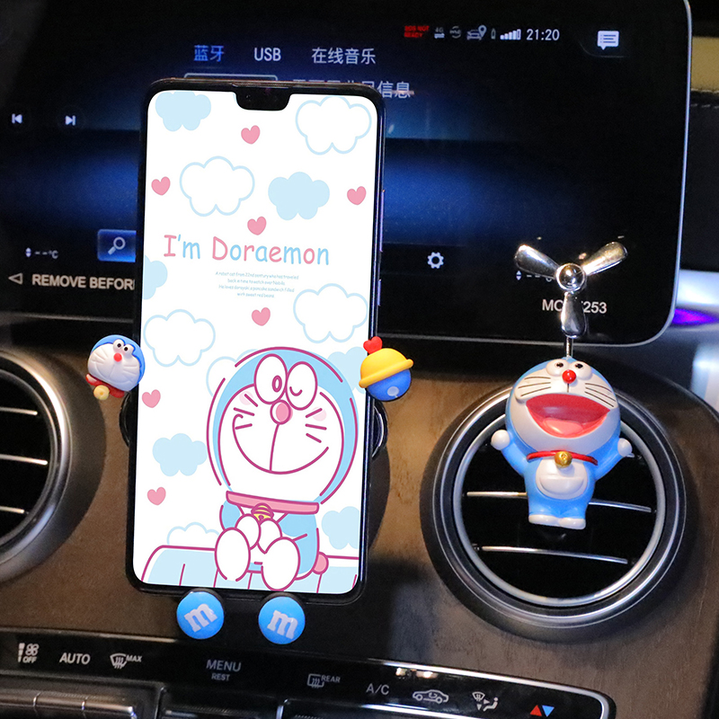 车载手机架支架网红车内出风口卡通可爱导航手机架汽车用固定架女