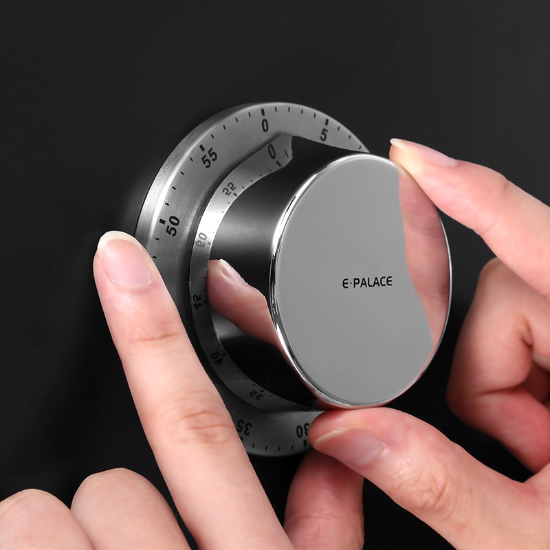 依铂雷司定时器机械式家用厨房计时器儿童学习专用两用提醒器磁吸