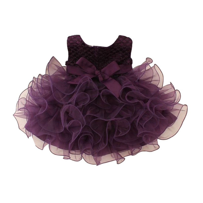 周岁宝宝衣服女孩洋气礼服儿童蓬蓬纱裙婴儿生日公主裙小花童婚纱