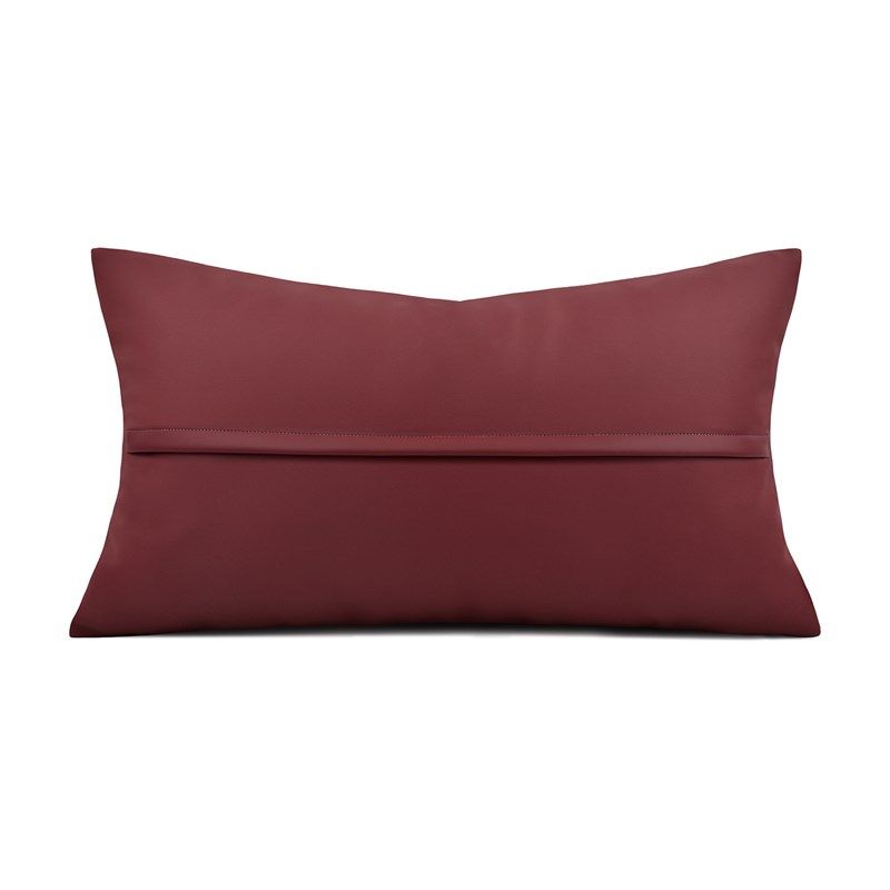 轻奢高级感酒店样板房间抱枕沙发客厅别墅红色腰枕靠枕定制靠垫套