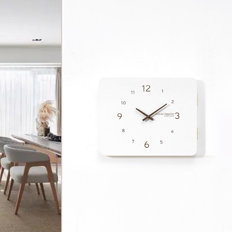 北欧风电表箱装饰画带钟表竖款时钟空气开关电闸配电箱遮挡免打孔