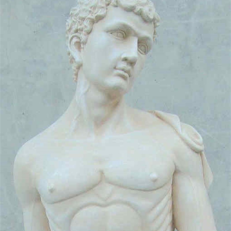 欧式玻璃钢人物雕塑艺术品客厅户外落地摆设可定制作拿剑角斗士