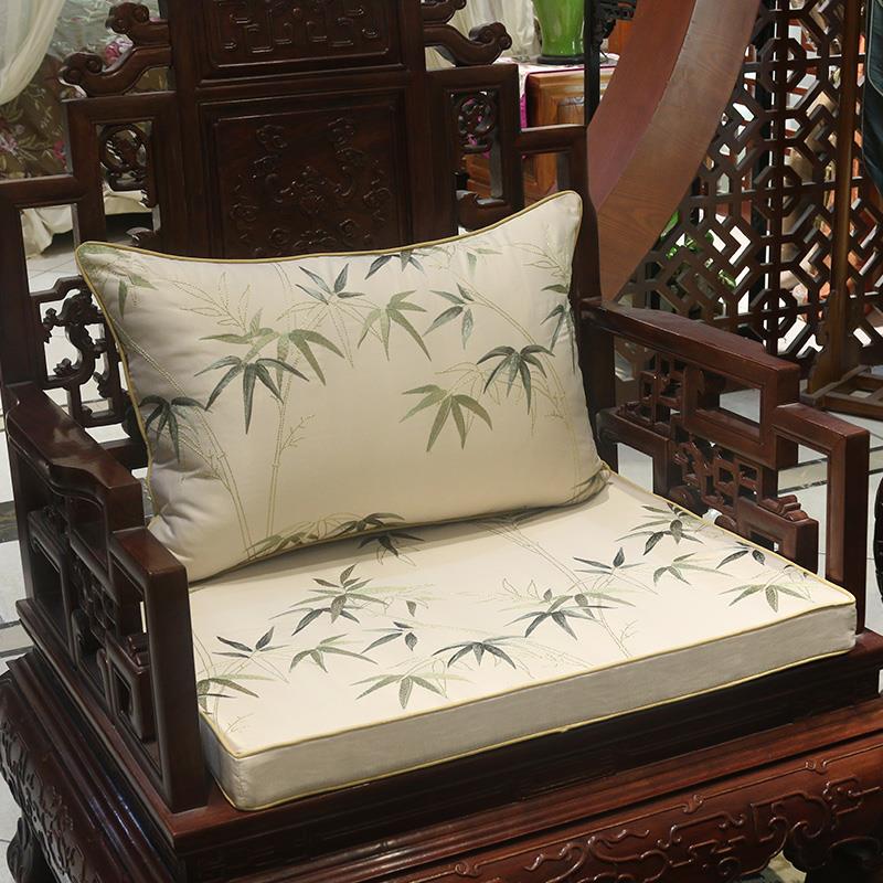 中式圈防滑木沙发垫实木椅罗汉床坐红垫家具椅垫outai98加绵厚海