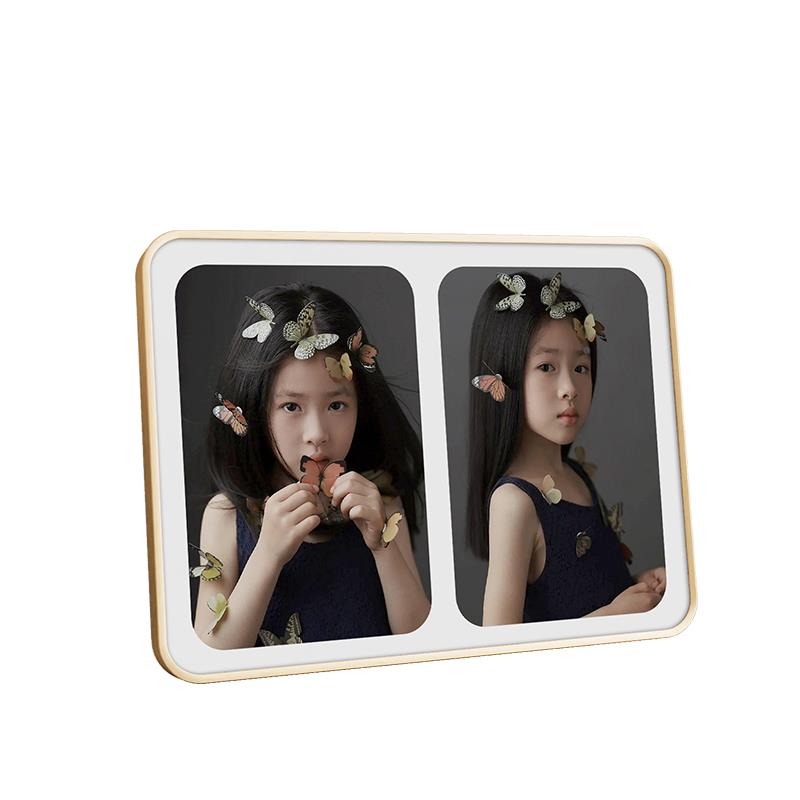 台相框定YMQ-XK-D制儿童照片洗宝桌宝相纱片做成摆打印婚照水晶相