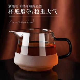 国LITTL功AFHERAINDOP公道杯玻璃分茶器茶海配件匀英杯公R杯夫茶